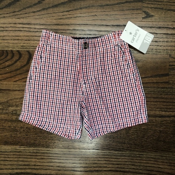 CARTER’S Baby Boy Plaid Shorts - Picture 1 of 6